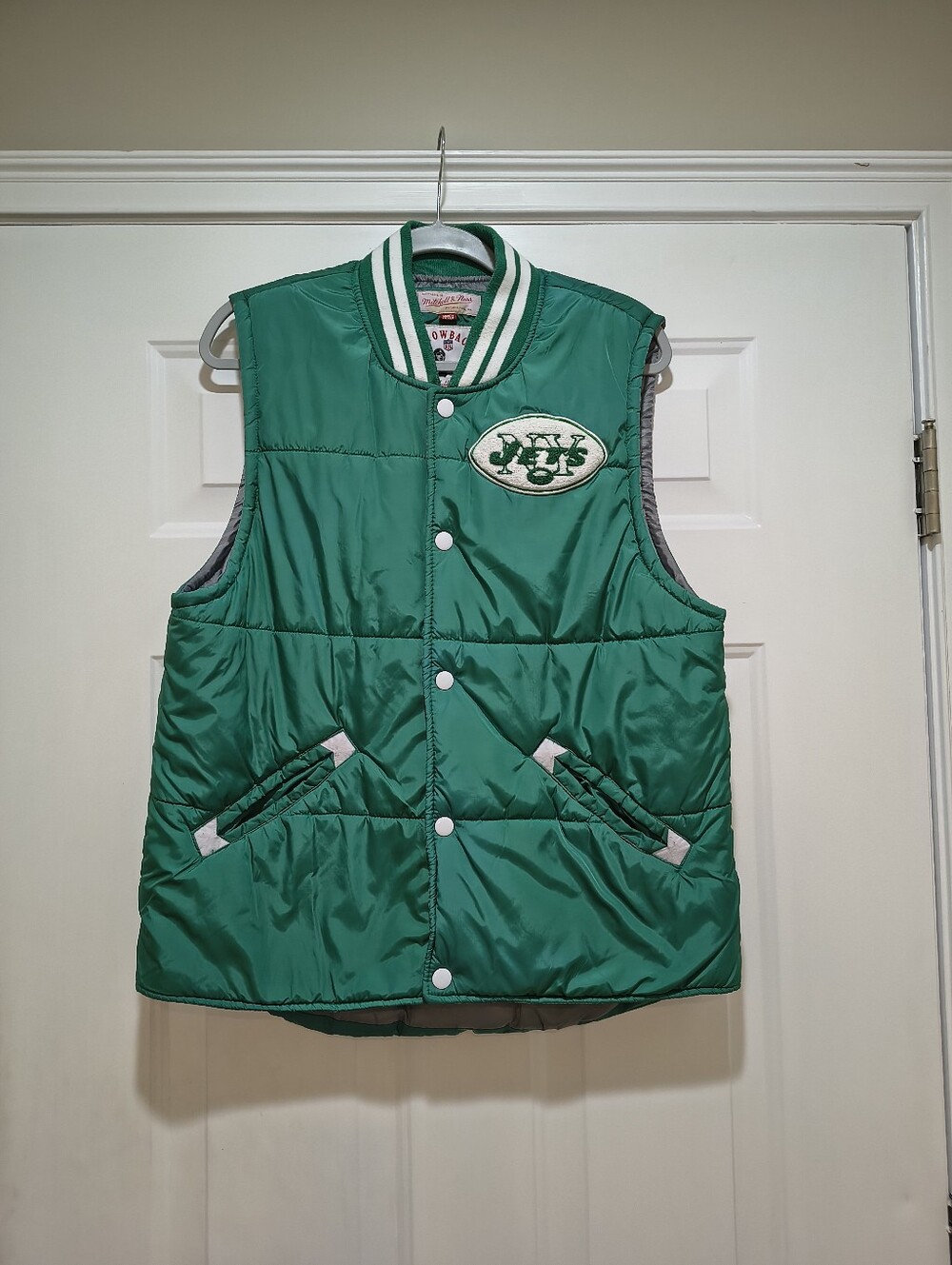 Vintage Mitchell & Ness NFL Throwback Puffer Vest Size Large